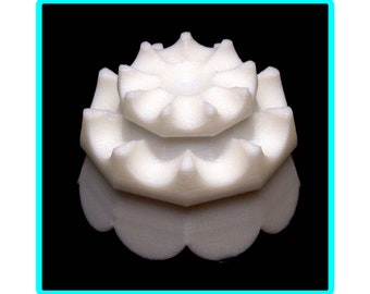 Double Split Flower Pour Cup - 3D Printed Acrylic Paint Pouring Tool