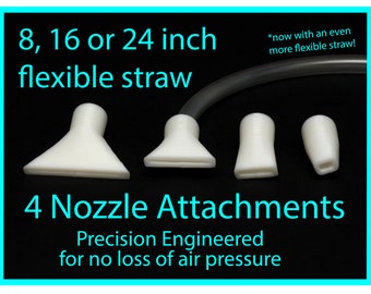 Dutch Pour Flexible Straw Set for Acrylic Pouring Art, 4 Nozzle Attachments, Fluid Art tools, Precision Pouring Tools