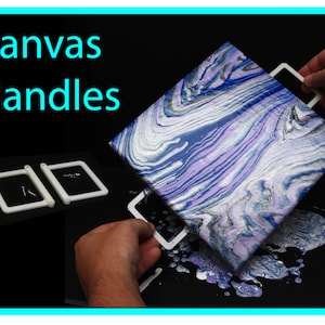 Attachable Canvas Handles - Acrylic Pouring Tools, Fluid Art Supplies Canvas Risers