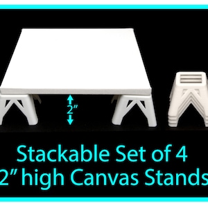 Canvas Stands for Acrylic Pouring 2 inches high, Acrylic Pouring Tools, Fluid Art Supplies Canvas Risers