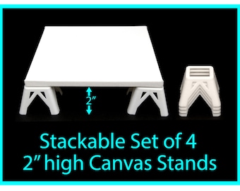 Canvas Stands for Acrylic Pouring 2 inches high, Acrylic Pouring Tools, Fluid Art Supplies Canvas Risers