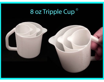 8oz Triple Pour Cup - Acrylic Paint Pouring with Handle