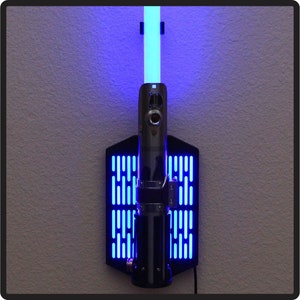 LED Lightsaber Wall Mount Vertical - Fits all Lightsabers including Savi's Workshop / Legacy Lightsabers - Stand - Hilt with Blade