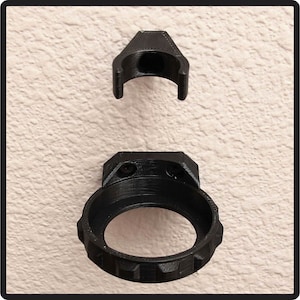 Rancor Tooth Pomel Lightsaber Wall Mount - Vertical Stand with Blade Clip