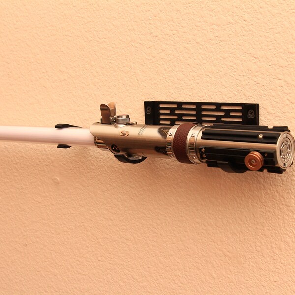 Lightsaber Wall Mount - Fits all Lightsabers - Horizontal Stand - Hilt with Blade
