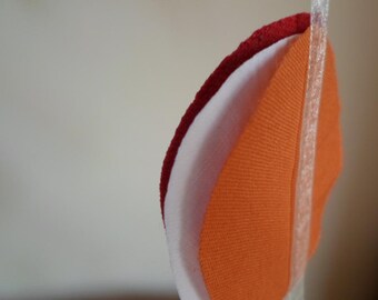 Fabric garland 3-fold sewn