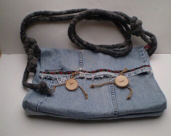 Jeans-Schultertasche