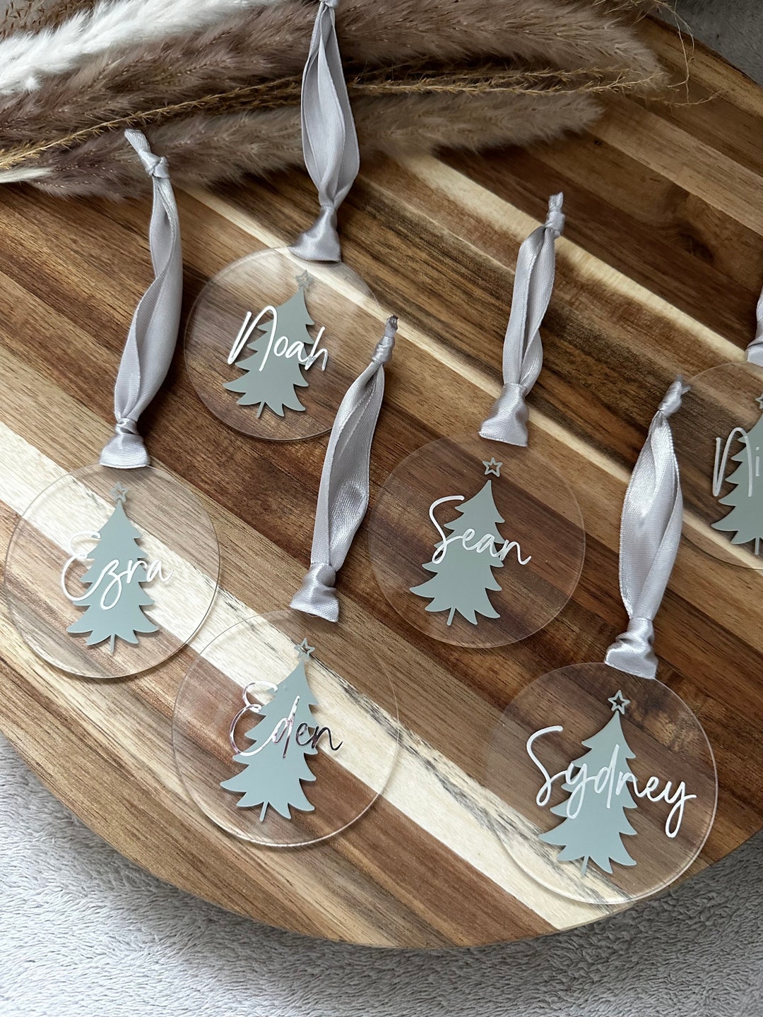 Christmas Baubles Christmas Bauble Personalised Christmas Table Decor