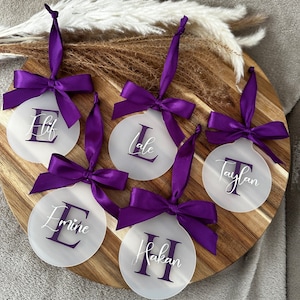 Christmas bauble | Personalised Christmas ornament | Personalised Christmas bauble | frosted bauble