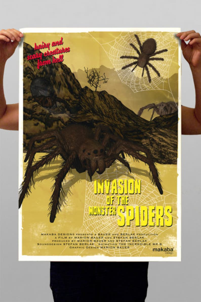 Poster Invasion of the Monster Spiders DIN A1 Bild 1