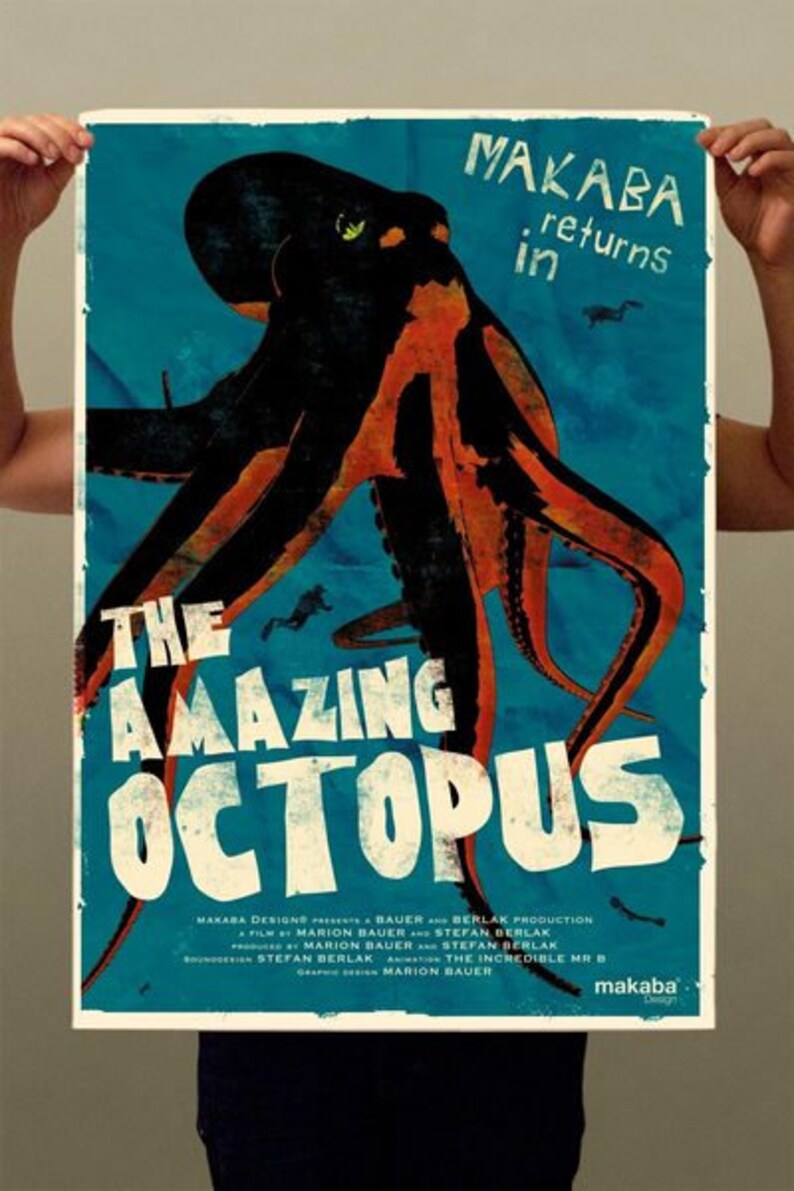 Poster The Amazing Octopus DIN A1 Bild 4