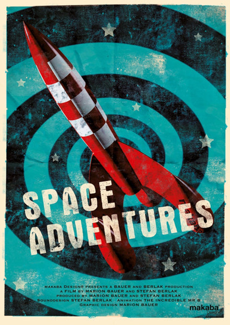 Plakat Space Adventures DIN A1 Bild 6