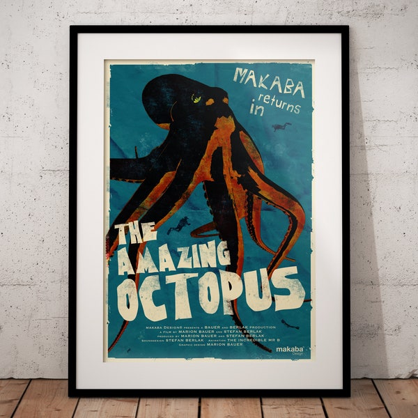 Poster "The Amazing Octopus" DIN A1