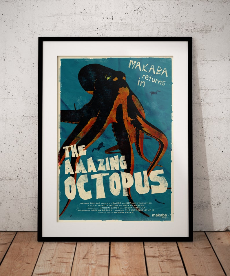 Poster The Amazing Octopus DIN A1 Bild 1