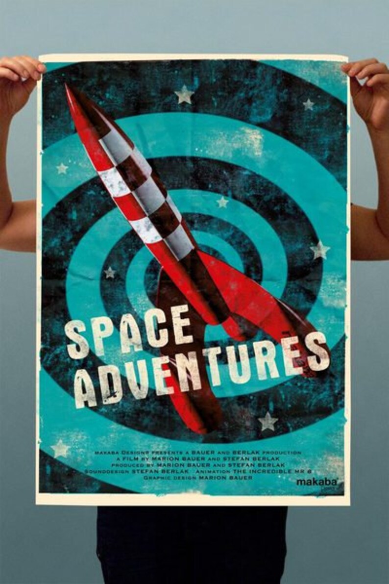 Plakat Space Adventures DIN A1 Bild 5