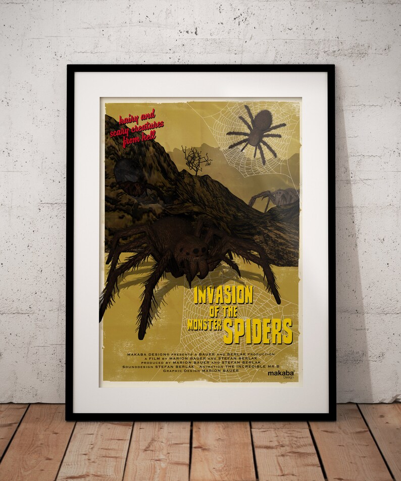 Poster Invasion of the Monster Spiders DIN A1 Bild 3