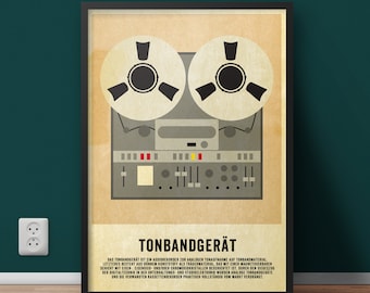 Poster "Tonbandgerät"- limitiert