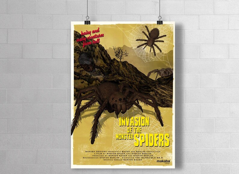 Poster Invasion of the Monster Spiders DIN A1 Bild 2