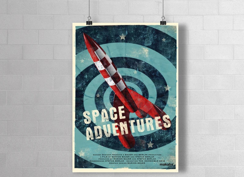 Plakat Space Adventures DIN A1 Bild 4