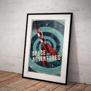 Plakat Space Adventures DIN A1 Bild 1