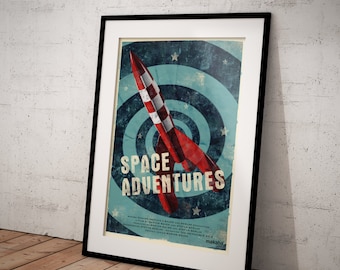 Plakat "Space Adventures" DIN A1