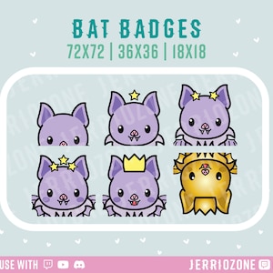 Bat Sub/Bit Badges - Twitch