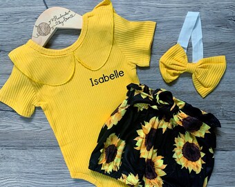 sunflower baby grow