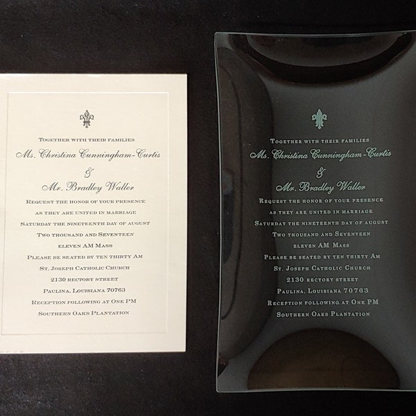 Engraved Invitation Etsy