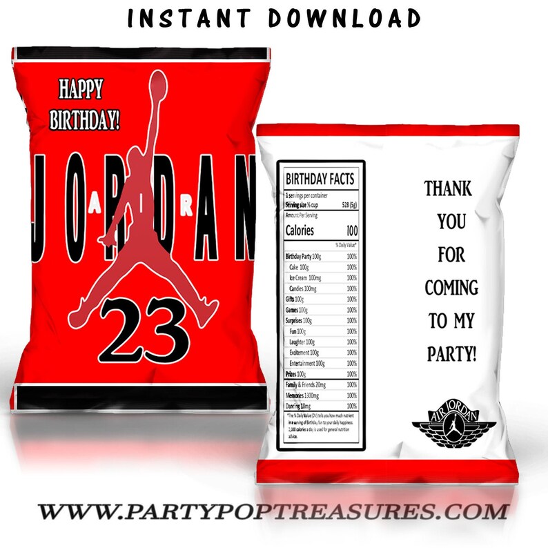 Jordan Chip Bag INSTANT DIGITAL DOWNLOAD File Cannot Be Etsy