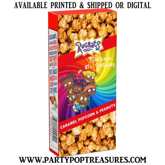 Rugrats Cracker Jack Labels - Cracker Jack Labels - African American Rugrats Party Favor - Rugrats Party - Digital - Party Printables Il_570xn