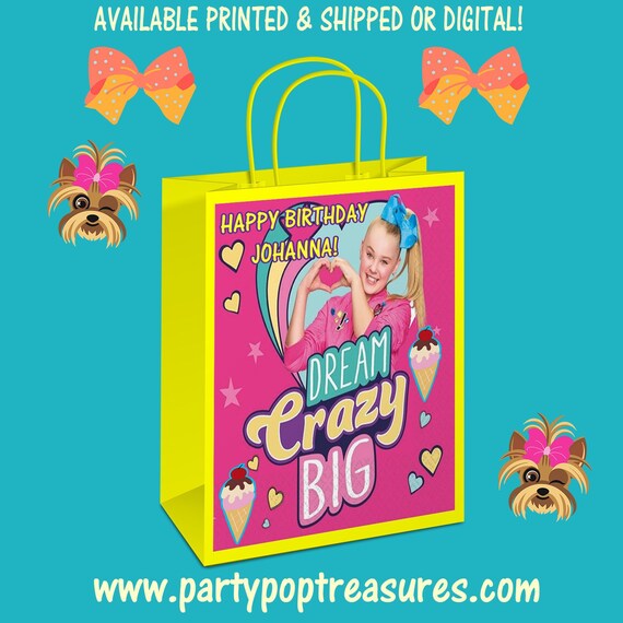 JoJo Gift Bag Labels - JoJo - Party Favor - JoJo Party - Favor Bag - Gift Bag - Digital - Party Printables - Printed Il_570xn