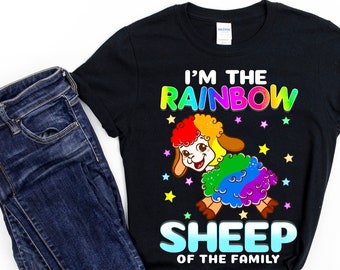 I Am The Rainbow Sheep of My Family Fashion Mens T-Shirt and Hats Youth /& Adult T-Shirts