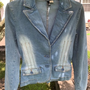 Vintage Denim Blazer Ladies Size 4