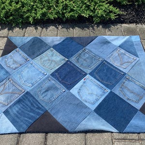 Denim Up-Cycled Pet Bed/Pillow Cover