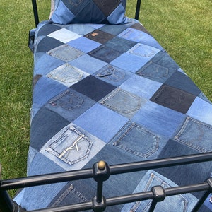 American Dream Jean Quilt W/ Grey Flannel Backing EVERY QUILT - Etsy