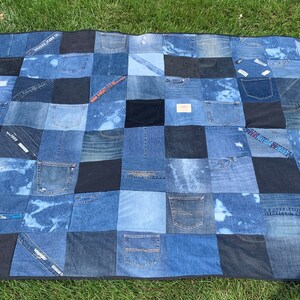 Denim pockets Full of Sunshine Beach Quilt W/ Water Resistant Backing ...