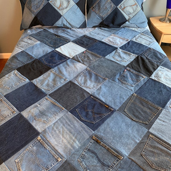 Blue Jean Quilt Etsy