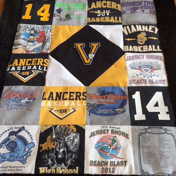 T Shirt Quilt Etsy