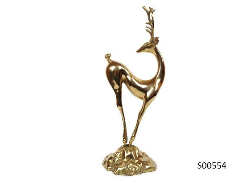 large brass deer