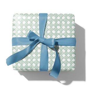 Holiday Sage Green Plaid Gift Wrap, Christmas Wrapping Paper