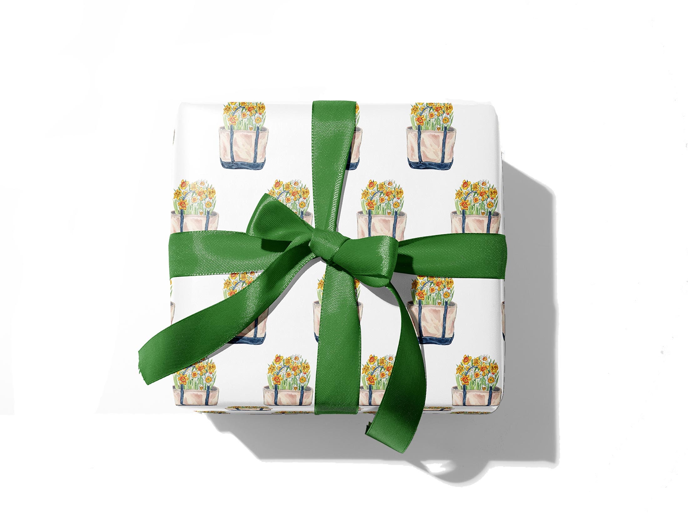 Daffodil Tote Gift Wrap / Preppy Spring Summer Wrapping Paper Etsy España