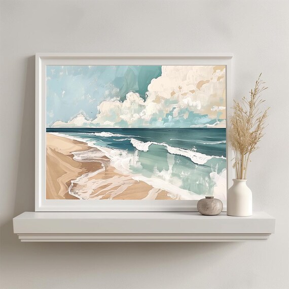 海の風景画 海岸沿いの風景画