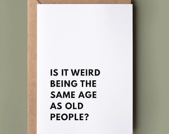 Funny Birthday Card - Birthday Pun Card, Happy Birthday, Celebration Birthday Text, Card for Him/Her