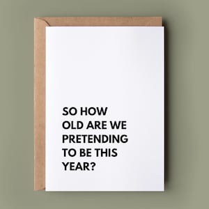 Funny Birthday Card - Birthday Pun Card, Happy Birthday, Celebration Birthday Text, Card for Him/Her