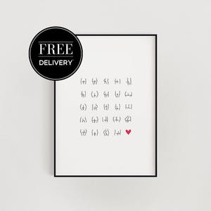 Nice Bum Body Positive Print - Butt Art Print, Funny Bathroom Art, Wall Print, Self love, Body positive Bathroom Print, Bathroom Décor