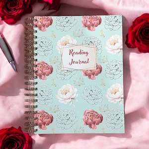 Reading journal, book review journal, book tracker journal