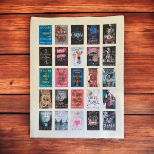 Custom Book Tracking Stickers for my 5x7 Book Journals