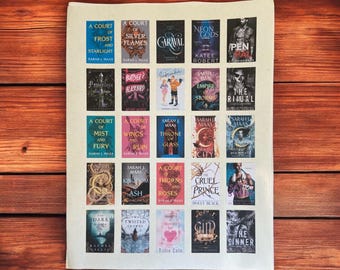Custom Book Tracking Stickers for my 5x7 Book Journals
