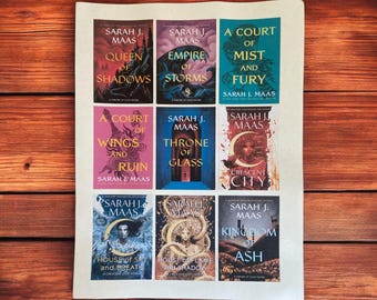 Custom Book Tracking Stickers for my 8x10 Book Journals