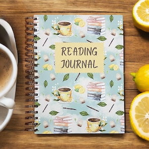 Reading journal, book journal, book review journal, book tracker journal